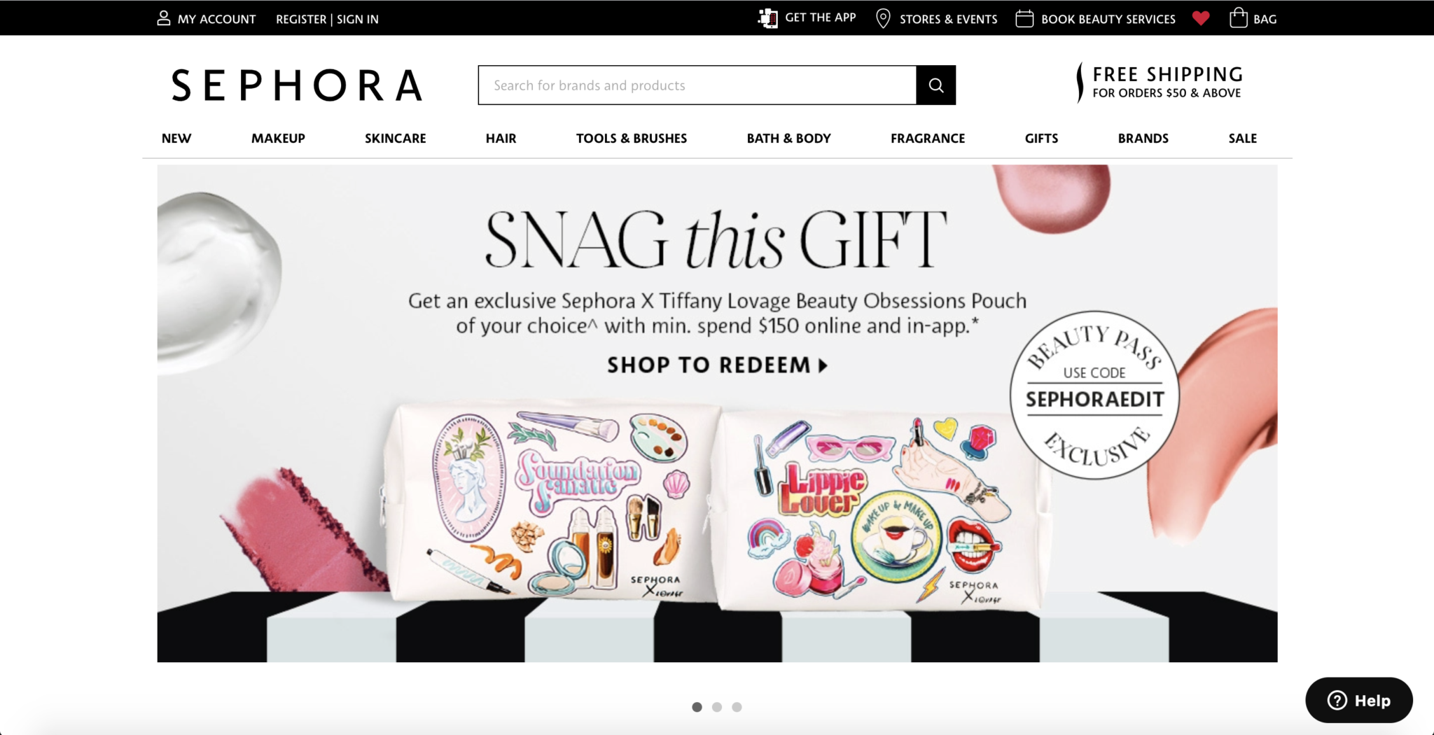 Sephora-Singapore-Website-Design