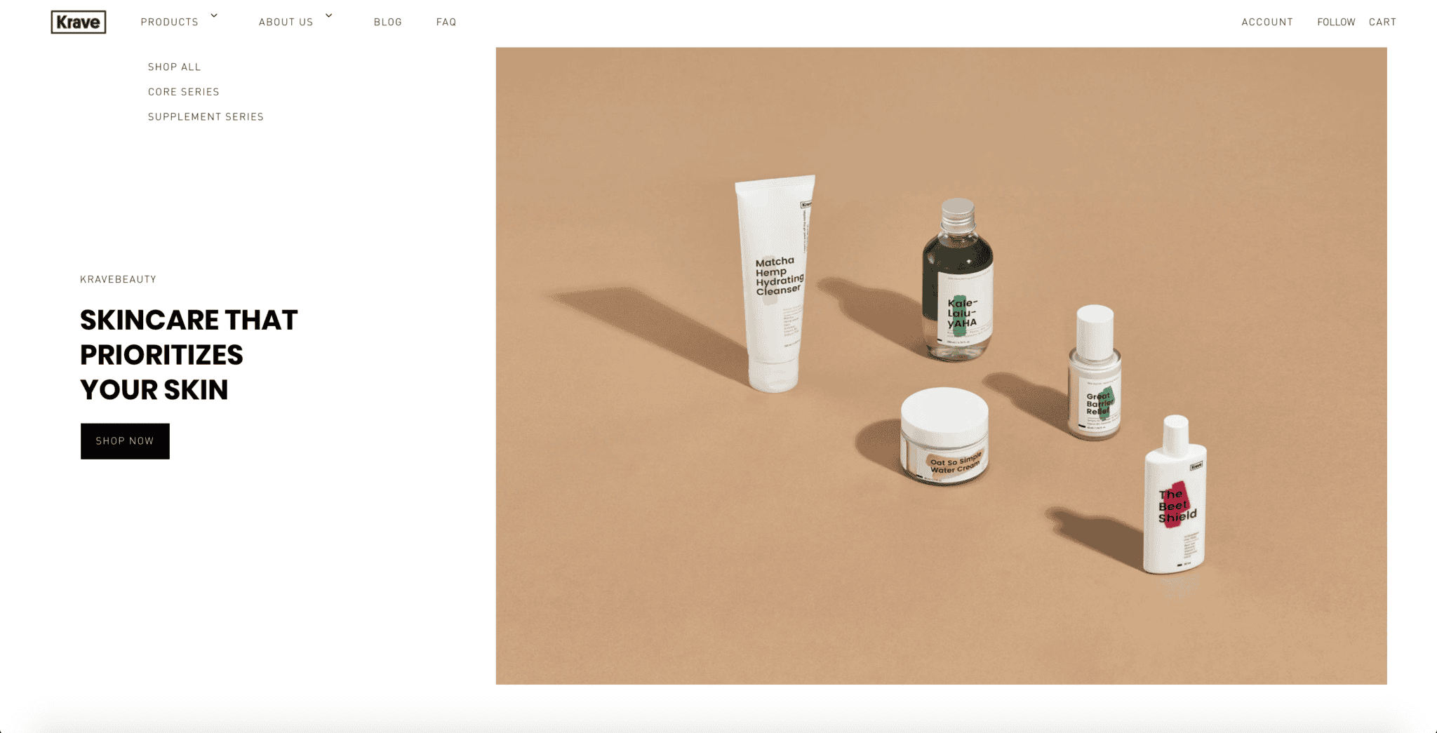 KRAVE-Beauty-Website-Design