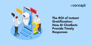 Thank You 4 Abstract representation of a customer conversing with an AI - I Concept Singapore
