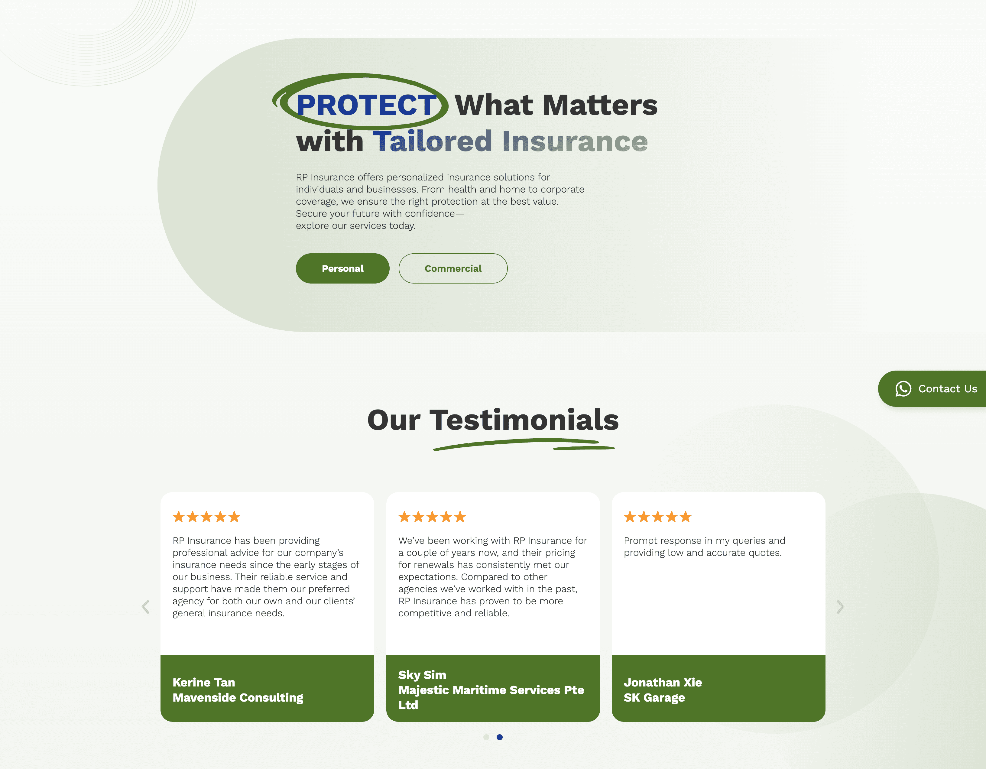 RPIns Website 2